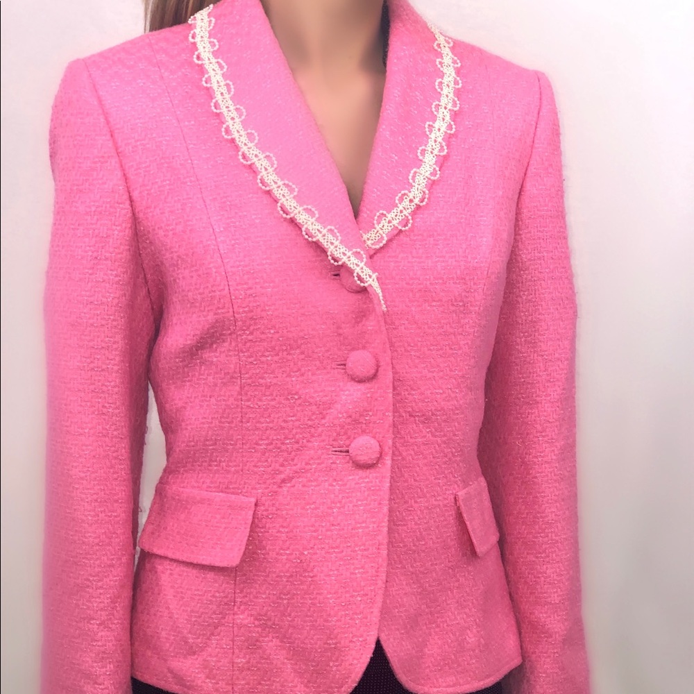 Pink Tahari blazer Arthur S Levine size 6